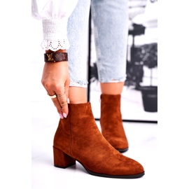 Bottes pour femmes Sergio Leone Camel BT528 brun 1