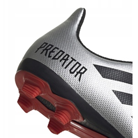 Chaussures de foot Adidas Predator 19.4 FxG Jr G25822 argent 4