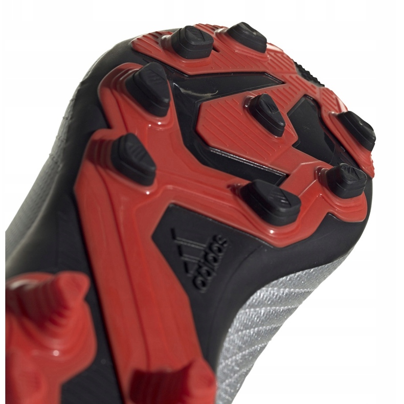 Chaussures de foot Adidas Predator 19.4 FxG Jr G25822 argent 5