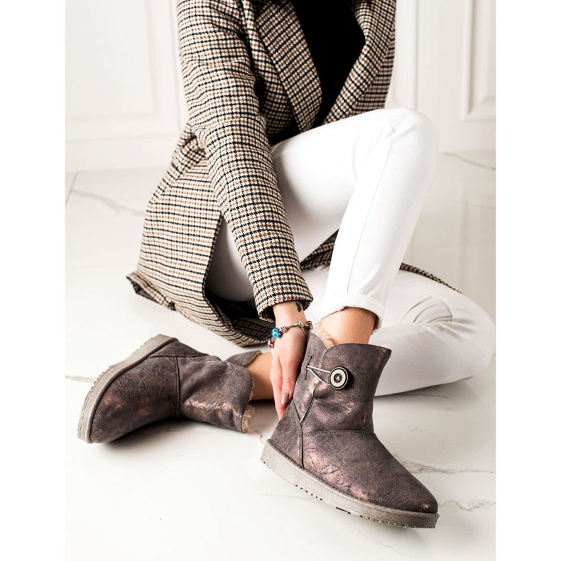 Evento Mukluki avec des paillettes brun 1 Evento Mukluki avec des paillettes brun 1