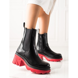 Seastar Bottes à plateforme colorée le noir 1