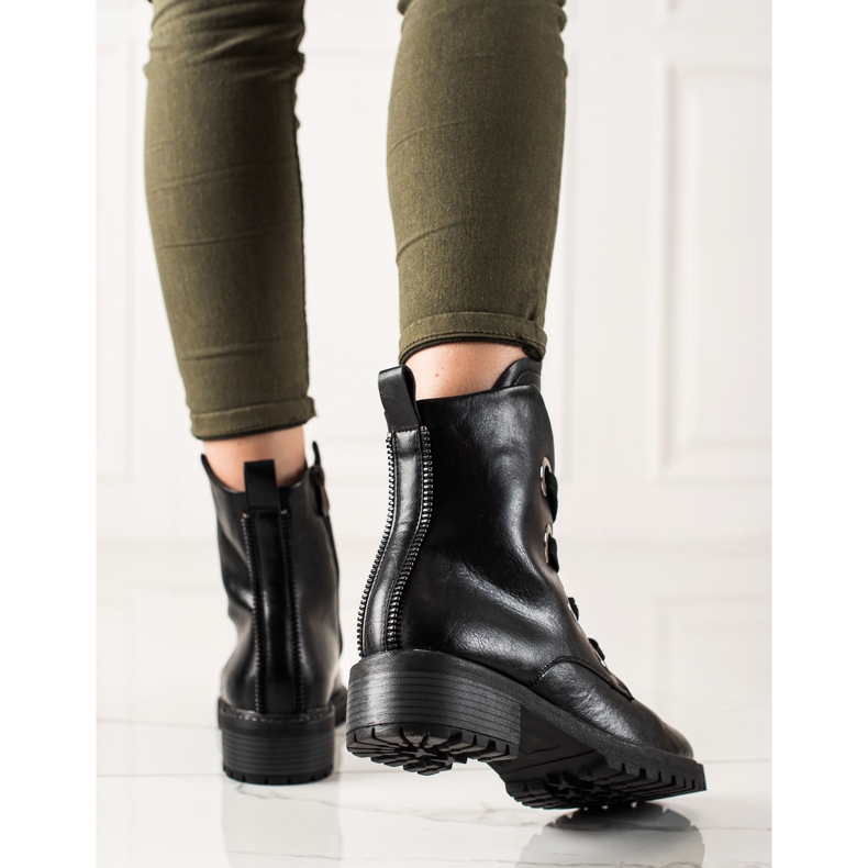 Bottines à lacets VINCEZA noir 1