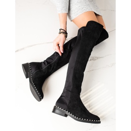 Marquiz Cuissardes avec perles le noir 1