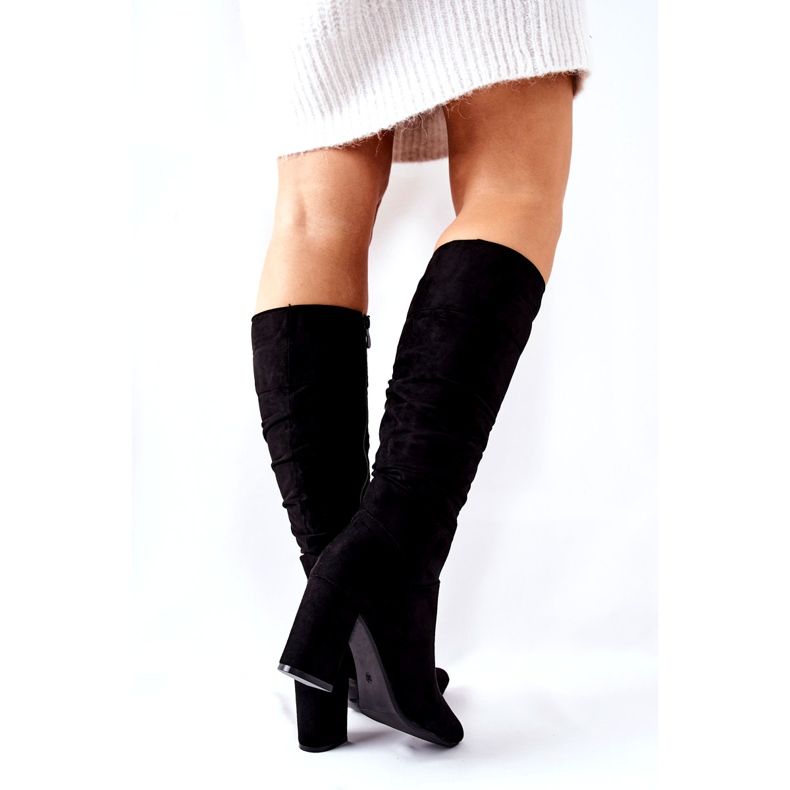 Vinceza Bottes noires en daim Dorelle noires 4