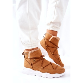 Bottes de neige chaudes Big Star Camel II274266 beige jaune 3