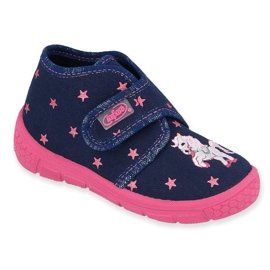 Chaussures enfant Befado 538P015 bleu marin rose 1 Chaussures enfant Befado 538P015 bleu marin rose 1