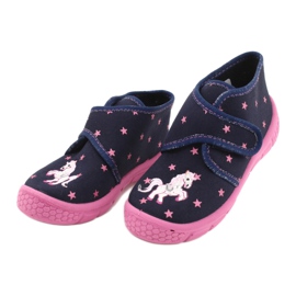 Chaussures enfant Befado 538P015 bleu marin rose 3 Chaussures enfant Befado 538P015 bleu marin rose 3