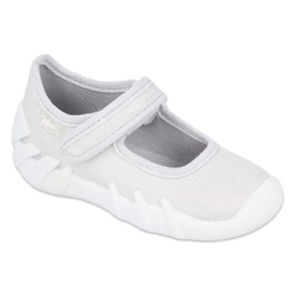 Chaussures de vitesse argentées pour enfants Befado 109P222 blanc 1