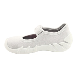 Chaussures de vitesse argentées pour enfants Befado 109P222 blanche 2