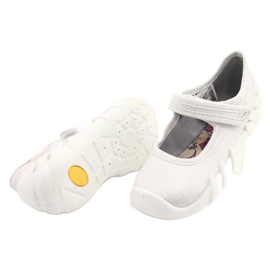 Chaussures de vitesse argentées pour enfants Befado 109P222 blanche 4
