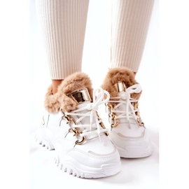 PM1 Chaussures de sport en cuir isolées blanches Shiney 3