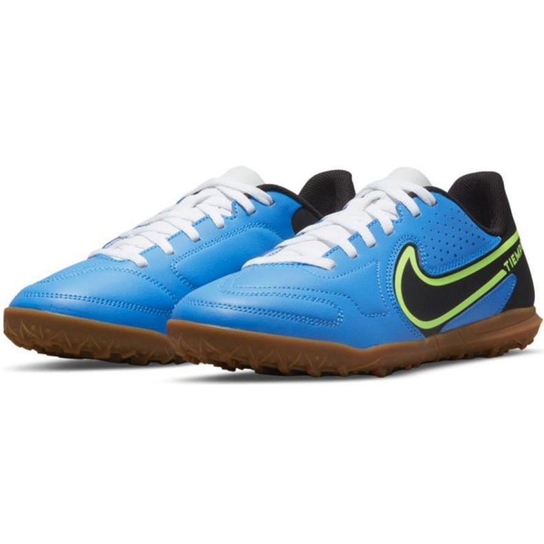 Nike Tiempo Legend 9 Club Tf Jr DA1334 403 chaussures de football multicolore bleu 2