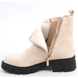 Bottines Chelsea en daim beige Hege 5