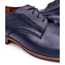 Bednarek Polish Shoes Chaussures en cuir élégantes Bednarek 684 Bleu marine 2