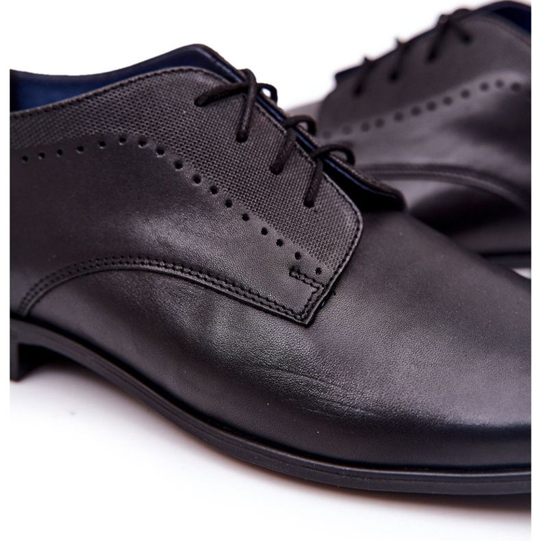 Bednarek Polish Shoes Chaussures en cuir élégantes Bednarek 724 Noir 1