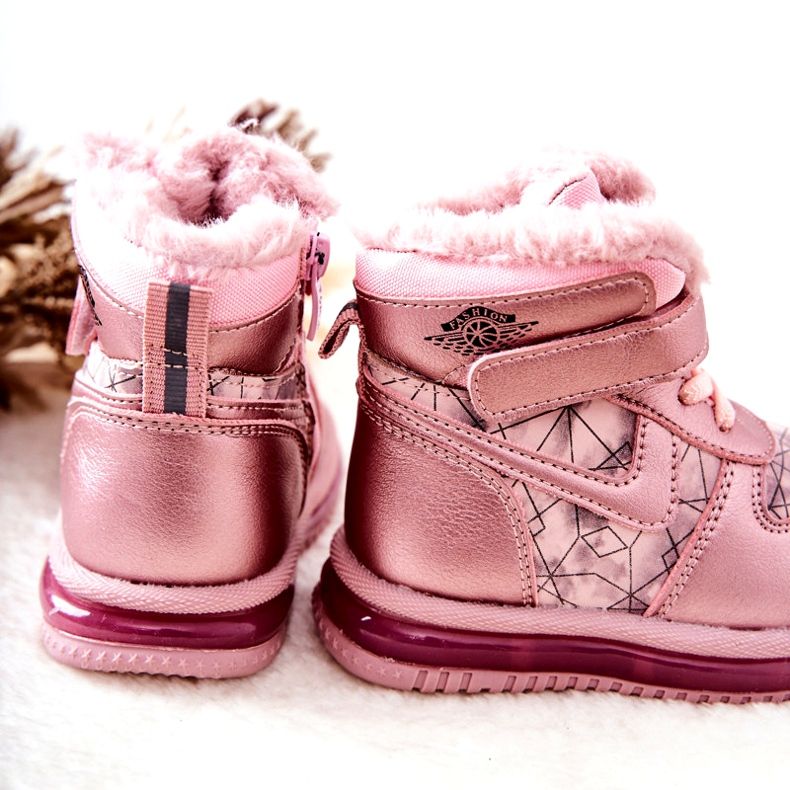 PJ2 Bottes de neige chaudes pour enfants Rose Shirinell 3 PJ2 Bottes de neige chaudes pour enfants Rose Shirinell 3