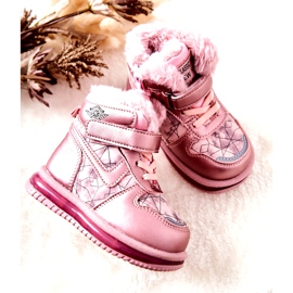 PJ2 Bottes de neige chaudes pour enfants Rose Shirinell 4 PJ2 Bottes de neige chaudes pour enfants Rose Shirinell 4