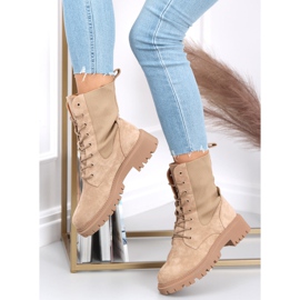 Bottes militaires avec une tige de chaussette Nevada beige 2 Bottes militaires avec une tige de chaussette Nevada beige 2