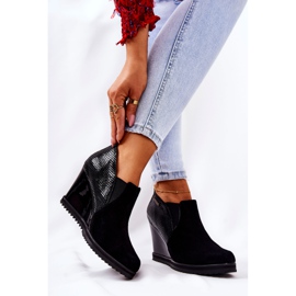 Bottines Compensées Motif Animal Monnari 0990-020 Noir le noir 5