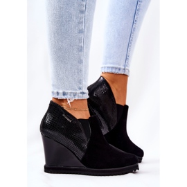Bottines Compensées Motif Animal Monnari 0990-020 Noir le noir 3