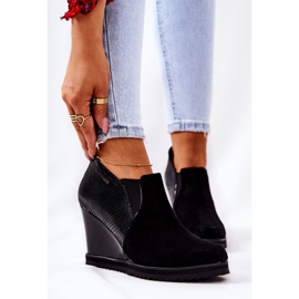 Bottines Compensées Motif Animal Monnari 0990-020 Noir le noir 4
