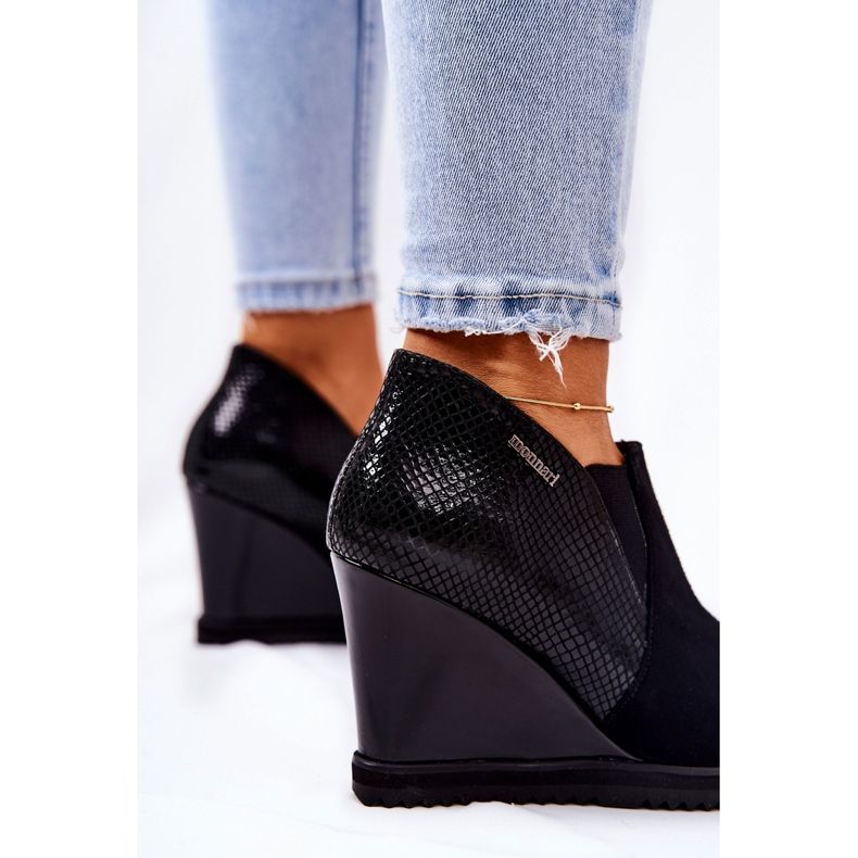 Bottines Compensées Motif Animal Monnari 0990-020 Noir 2