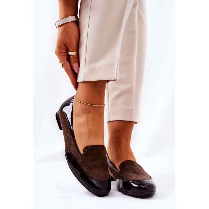 BM Ballerines Monnari en cuir 0920-017 Marron brun 1