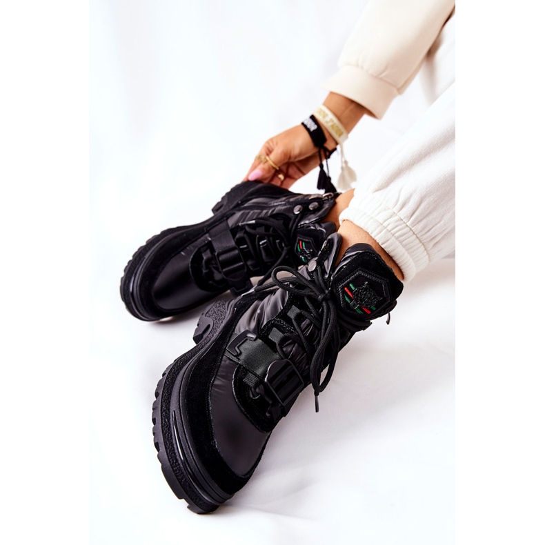 PS1 Bottes de neige pour femmes sur la fermeture éclair Noir Marcia 1