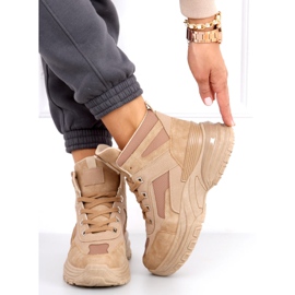 Baskets montantes Diana Camel beige 1 Baskets montantes Diana Camel beige 1