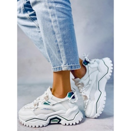 Baskets Berta White blanche vert 2