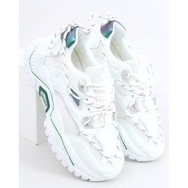 Baskets Berta White blanche vert 3