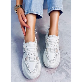 Baskets Berta White blanche vert 5