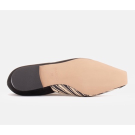 Marco Shoes Ballerines dans une combinaison de daim et de tresses le noir 7