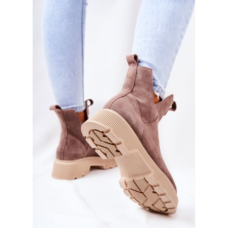 Lewski Shoes Bottes en daim Workery Lewski 3104 / P Cappucino beige 1