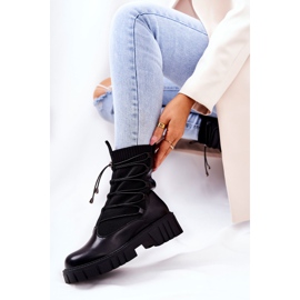 PL4 Bottes noires de travailleurs Connor avec une chaussette le noir 4