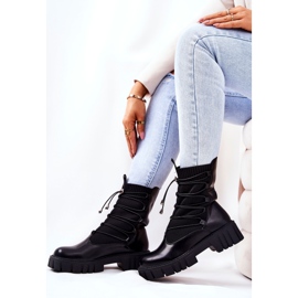 PL4 Bottes noires de travailleurs Connor avec une chaussette le noir 6