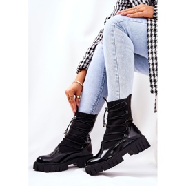 PL4 Bottes Laquées Ouvriers Avec Chaussette Noir Connor le noir 6