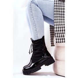 PL4 Bottes Laquées Ouvriers Avec Chaussette Noir Connor le noir 5