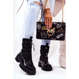 PL4 Bottes Laquées Ouvriers Avec Chaussette Noir Connor le noir 8