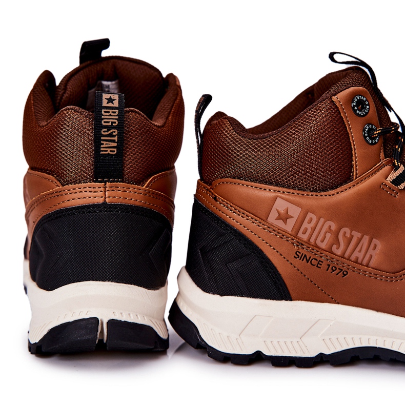 Chaussures de sport hautes Big Star II174179 Marron brun le noir 3
