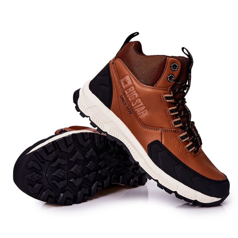 Chaussures de sport hautes Big Star II174179 Marron brun noir 4