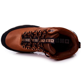 Chaussures de sport hautes Big Star II174179 Marron brun le noir 5