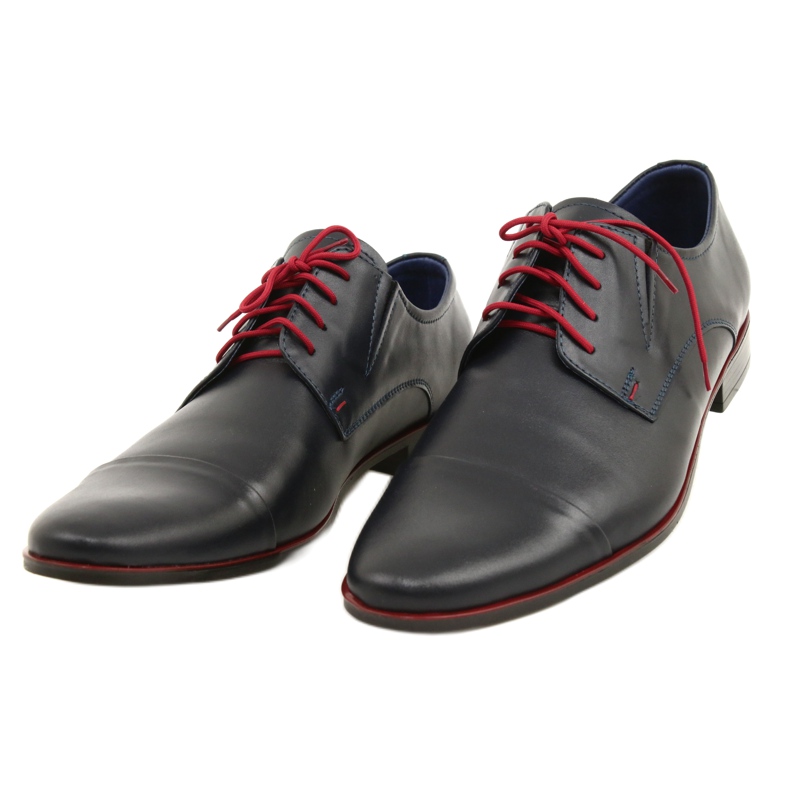 Olivier Chaussures en cuir masculin 286 bleu marine 2