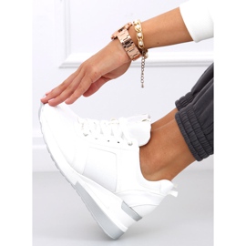 Baskets compensées blanches Wisto 3