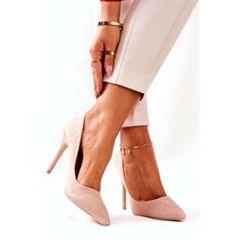 WS1 Talons Hauts Daim Beige Mélanie 2
