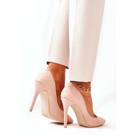 WS1 Talons Hauts Daim Beige Mélanie 5