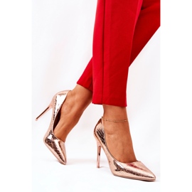 Pin's Motif Serpent Or Rose Tissiria doré 1