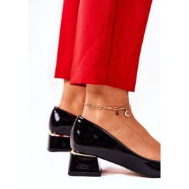 Lewski Shoes Escarpins Cuir Laqué Lewski 3118 Noir 1