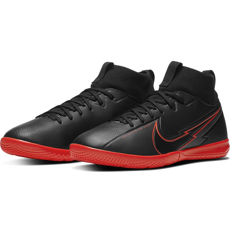 Nike Mercurial Superfly 7 Academy Ic Jr AT8135 060 chaussures de football noir 3