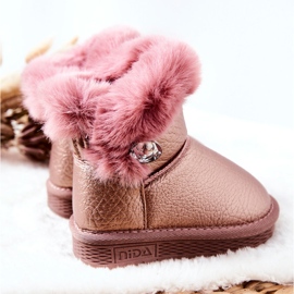 Bottes De Neige Chaudes Avec Fourrure Rose Bessie 2